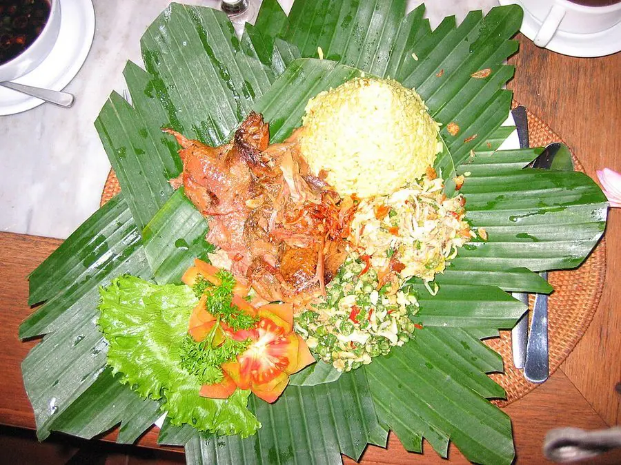 Bebek Betutu (Slow-cooked spiced duck)