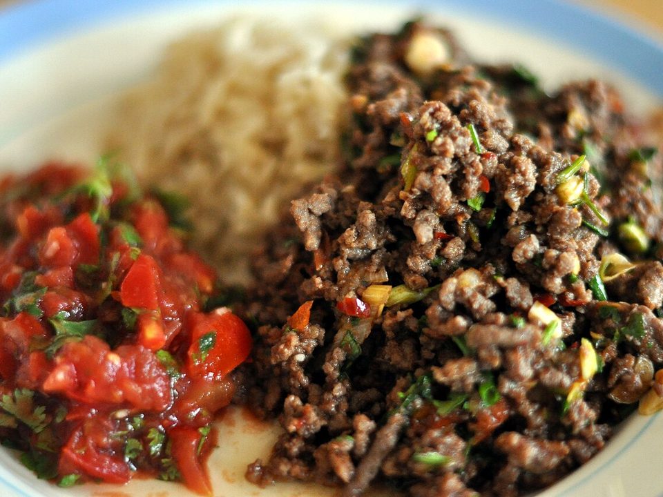 Nam Prik Ong (Pork and tomato chilli dip)